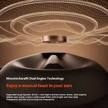 Monster Fones de Ouvido Bluetooth Moxing GT29 de Orelha Aberta, Modelo Sem Fio 2025 Novo, Tradução AI Deepseek, Corrida Esportiva, Deepseek+Tradução AI+Ajuste de EQ, Tecnologia de Foco em Ondas Sonoras+Cancelamento de Ruído Preciso AI+Áudio à Prova de Vazamento