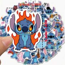 Christmas Gifts, 100/200pcs, Stitch Stickers, Phone Case Decals, Stitch Waterproof Stickers, Office Supplies, School Supplies, X, DIY Decals, Decorative Stickers, Cartoon Stickers, Anime-Themed Stickers For Phones And Travel Suitcases, Stickers For Notebooks, Water Bottles, And Guitars, Suitable For Laptops, Luggage, Phones, And Water Bottles - Multicolor - View 5