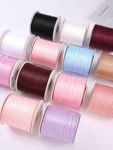 2.5cm Wide Double-Sided Satin Polyester Ribbon, High Density Woven Smooth Soft Non-Pilling, Suitable For Flower Bouquet Packaging, Wreath Tying, Floral Design, Gift Box Bow Making, Cake Edging, DIY Crafts, Applicable For Wedding, Valentine's Day, Birthday, Christmas, New Year And Other Occasions