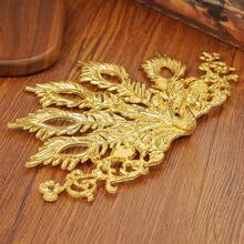 1 Stück Phönix Accessoire / Neues DIY Schmuckzubehör für Frauen, vintage Metallphönix durchbrochene Blumenplatte, handgemachtes Braut Hanfu Haarkrone Kopfschmuck Material