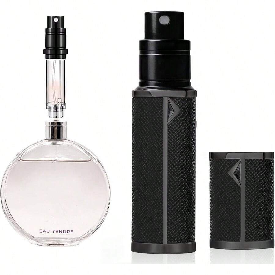 AB00GR 5ml Leather Perfume Atomiser Refillable, Bottom Fill Perfume Bottle, Portable And Leak - Proof Suitable Women And Men AB00GR 5ml - AB00BK 5毫升 - 查看 1