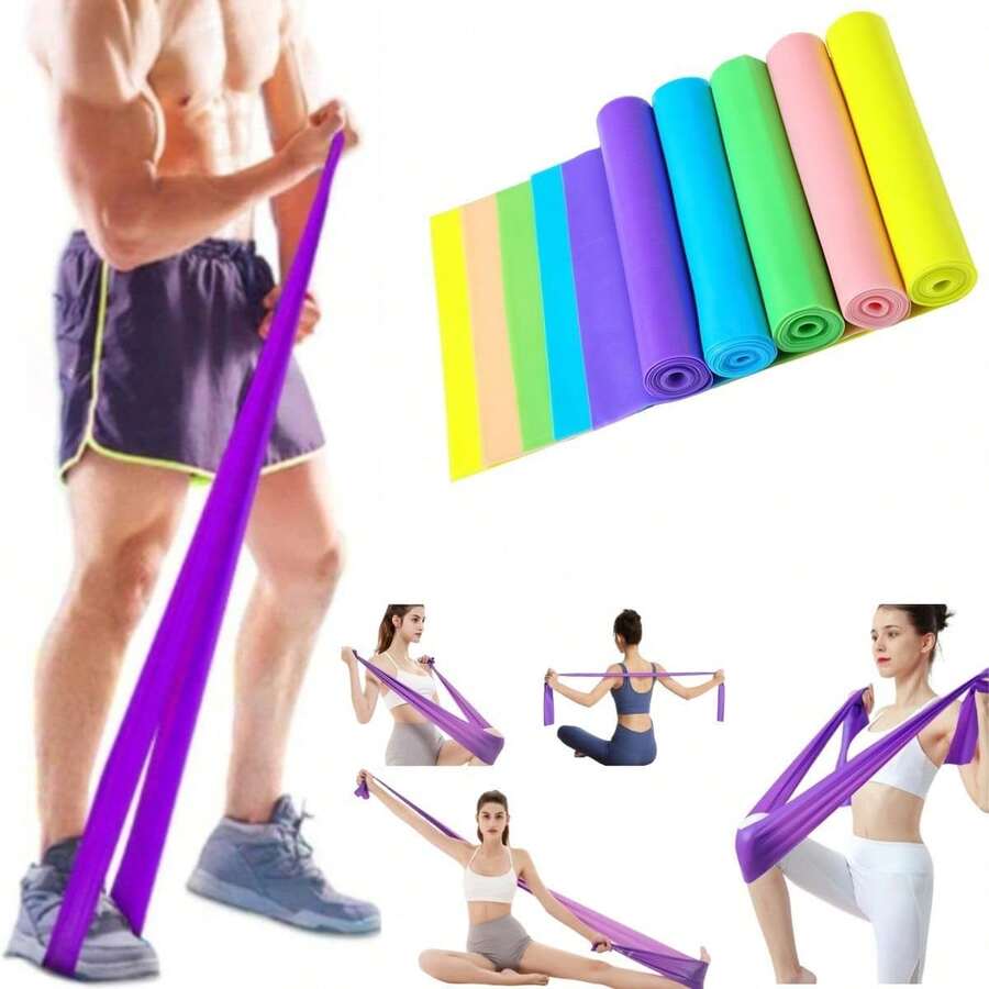 KIT With 3 Resistance Bands Stretching Exercises - 彩色 - 查看 1
