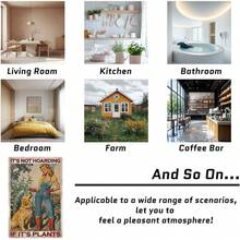 Metal Tin Sign It's Not Hoarding If It's Plants Vintage Metal Sign For Home Outdoor Indoor Office Bar Yard Decor 8x12 Inch - biển kim loại 8 - Xem 9