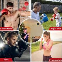 11 Piezas Pelota de Boxeo Cabeza para Reflejos, Reflex Ball Boxing Reflex Ball Headband, con Correas para Cabeza, Pelotas Entrenamiento, Guantes, adecuadas para Mejorar Velocidad de reaccin - inicial - Ver 5