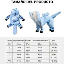 masoe Impermeable para Perro con Capucha, Impermeable Perro Pequeños y Medianos con Rayas Reflectantes y Cubre Cola, Ajustable, Un Impermeable con Botas de Perro(Azul, X-Large) - Azul - Ver 4