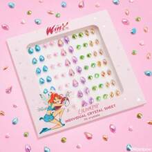 ColourPop  Face Jewels Sticker Sheet Individual Reusable Rhinestones For Face And Body SelfAdhesive And Easily Removable Includes Blue Pink Purple Green Orange Crystals 1 Count - như hình ảnh - Xem 5