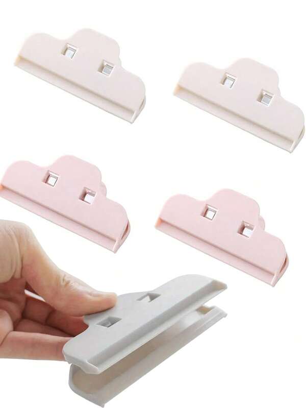 4-Piece DIY Seal Clip Diamond Painting Tool Clip Accessories Cross Stitch Tool Food Snack Storage Sealed Food Clip (Bee, Pink)