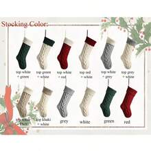 Embroidered Family Holiday Stockings, Christmas Stocking, 2025 Christmas Knit Stocking, Christmas Decor, Christmas Gift For Family, Holiday Decor, Multi-Functional, Personalized, Unique, Ideal Gifts For Him,For Housewarming