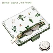 Small Wallets For Women Slim Minimalist For Bifold Credit Card Holder For Pocket Or Purse, Plants{"Color_name":"Plants"} - Multicolor21 - View 5