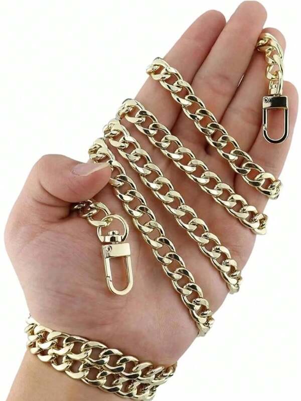 سلسلة ذهبية لحمل الحقائب، حزام كتف بديل للحقائب اليدوية والحقائب الكبيرة والحقائب المحمولة عبر الجسم والمحافظ