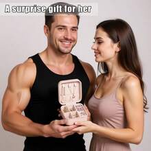 Caja de viaje de joyería de PU de alta calidad, caja de joyería, caja de almacenamiento de joyería pequeña, gran capacidad adecuada para guardar anillos, aretes, colgantes, relojes, collares, lápices labiales; el regalo perfecto para Halloween, Acción de Gracias, San Valentín y Navidad