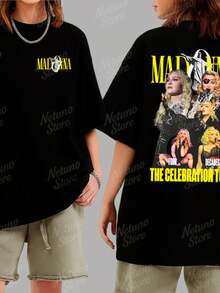 Women's T-Shirt 100% Cotton NEW Pop Singer Style Premium Casual - 麥當娜. 507061 - 查看 1