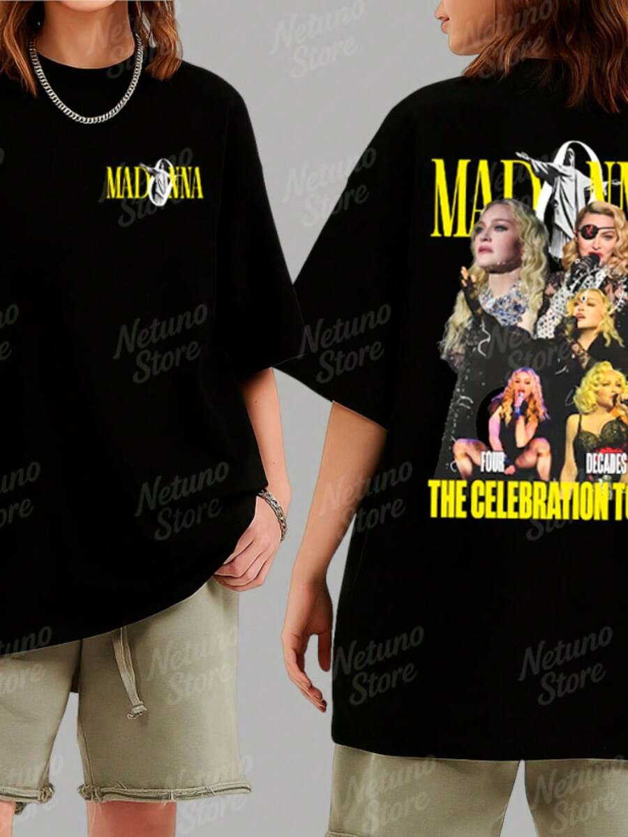 Women's T-Shirt 100% Cotton NEW Pop Singer Style Premium Casual - 麥當娜. 507061 - 查看 1