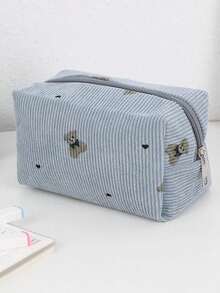 Cute Makeup Bag For Women Portable Travel Small Cosmetic Bags Zipper Toiletry Bag Washing Pouch Storage Bags,Makeup Pouch,Cosmetic Bag,Travel Essential,Large Capacity,Large Makeup Bag