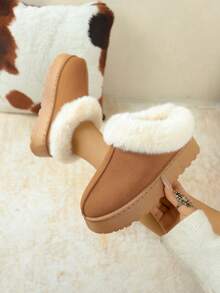 Nuevas botas de nieve para mujer de estilo bohemio, forradas térmicamente y cálidas para deportes al aire libre, para otoño/invierno