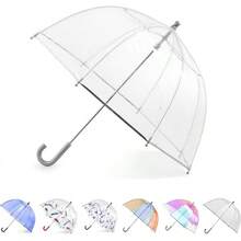 Totes - Paraguas de burbujas transparentes para niños con toldo cúpula, diseño ligero, paraguas de protección contra el viento y la lluvia, Azul, Kids - 38" Canopy, Paraguas de burbujas transparentes - Por supuesto - Ver 13