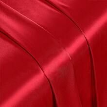 Silky Soft Pink Twin XL Satin Bed Sheets Set, 1 Deep Pocket Fitted Sheet + 1 Flat Sheet + 1 Pillowcase,  In 2025 - 紅色 - 查看 8