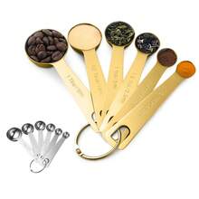 6pcs Measuring Spoons,Measuring Spoon Set,Multi-Function Stainless Steel Measuring Spoons, Stainless Steel Measuring Spoons,Stackable Spoons,Baking Measuring Tool, With Storage Ring, Easy To Use And Store - - - View 8