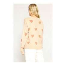 Heart Sweater - PEACH SAND - View 3