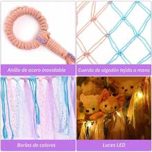 Almacenamiento de Juguetes de Peluche, Gran Hamaca de Red de Animales de Peluche, Puede Almacenar Juguetes, Necesidades Diarias, Adecuado para El Dormitorio, Sala de Juegos, Esquinas - color - Ver 4