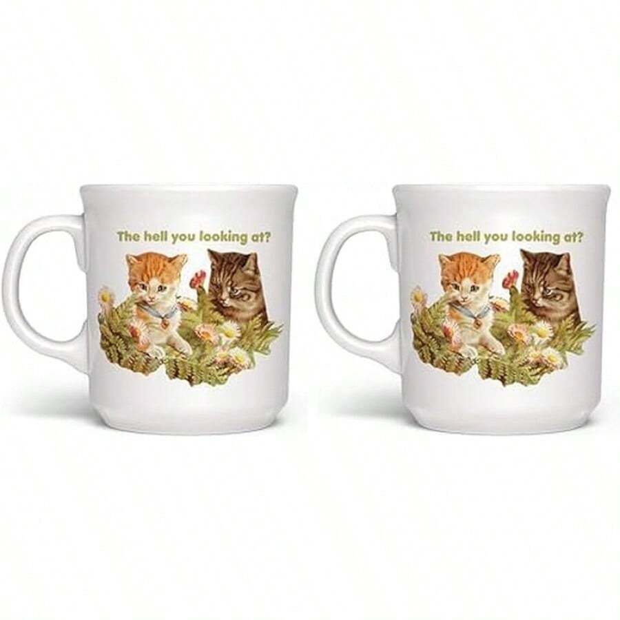 Genuine Fred SAY ANYTHING MUG, DRAGGIN, 16 Ounce Ceramic Mug, White, Dishwasher - 你正在看的地獄 - 查看 1