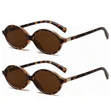 Women's Retro Oval Sunglasses, Stylish Small Retro Round Sunglasses, UV Protection - Multicolor - View 2