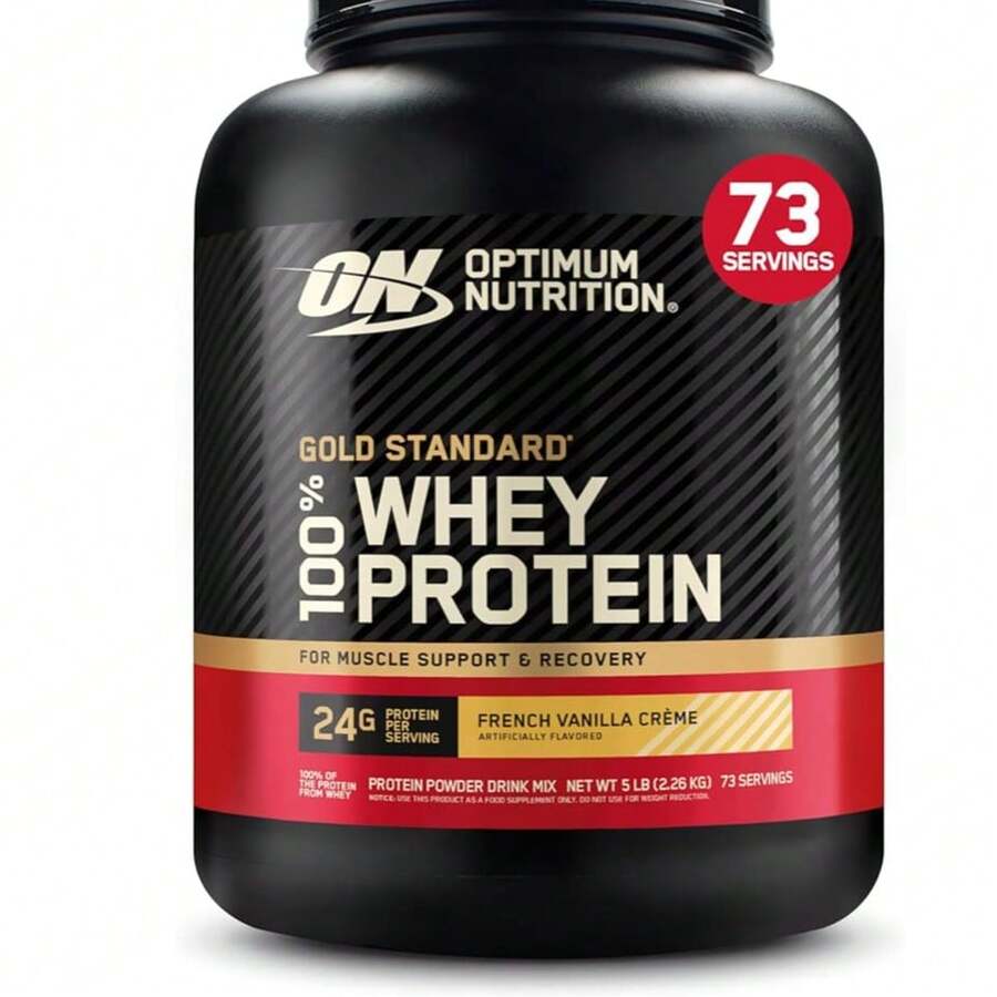 OPTIMUM NUTRITION PROTEINA GOLD STANDARD 100% WHEY 5 LB - FRENCH VAINILLA - Ver 1