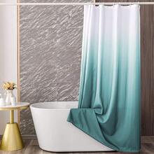Teal Blue Ombre Shower Curtain Sets For Bathroom Accessories Fabric Polyester Waterproof Modern Shower Curtain Liner With 12 Hooks W72xL72{"Color_name":"TealGreen","Size_name":"72\"Wx72\"L(Packof1)"} - 多色18 - 查看 3
