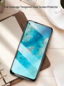 Lot de 4 films de protection d'écran en verre trempé HD compatibles avec Samsung Galaxy, iPhone, Xiaomi, Redmi, Honor, compatibles avec les coques, anti-traces de doigts et anti-rayures, idéal pour les amoureux, toucher soyeux, absorption automatique, dureté élevée, bords arrondis, design anti-poussière, installation facile. - Transparent - Voir 5
