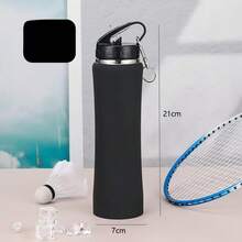 1 pieza termo de acero inoxidable para deportivo de 350ml - Negro - Ver 1