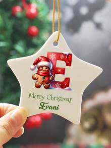 Customized Christmas Decorations With Your Name, Personalized 2026 Home Christmas Decorations, Customizable Letter Christmas Tree Decorations, Christmas Home Decorations, Customized Christmas Gifts, Christmas, Gingerbread Men, Merry Christmas, 2026. - Style B - View 4