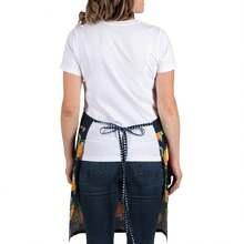 Mainstays Chef Kitchen Apron - 4-Pack, 28" X 32" Lemon Cotton Bib Apron With Pockets, Navy, For Cooking, Baking, Gardening