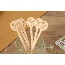 Personalized Wooden Stirrer, Wooden Cocktail Stirrer, Wedding Stirrer, Drink Stirrer, Mixing Sticks With Artistic Letters - Great - View 6