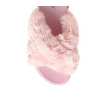 HOMEY FUR SLIP-ON FLATS - Pink - View 9