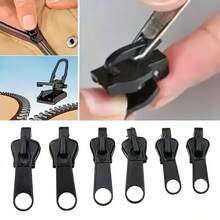 6pcs/12pcs Instant Zipper Repair Kit, Universal Design With Multiple Sizes, Replaceable Zipper - Multicolor - View 2