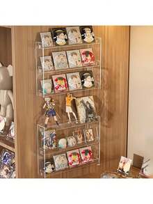 1 件 3 层亚克力壁挂式展示架、化妆品收纳架、浴室塑料架 - 彩色 - 查看 6