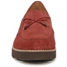 Vionic Charm Finley Loafers Womens 7 Syrah Suede Bow Detail Slip On Shoes ZAP496 - Đỏ - Xem 4