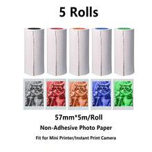 Impresora térmica portátil mini - Inalámbrica, recargable por USB, impresión de fotos y etiquetas de alta definición, diseño compacto, adecuada para uso doméstico, oficina, viajes y exteriores, impresión de fotos, impresora de moda, estructura duradera - Multicolor - Ver 16