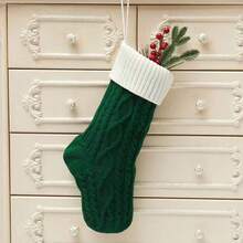 1pc,2025 Family Christmas Stockings, Personalized Christmas Stocking, Embroidered Xmas Stockings, Holiday Stocking, Monogram Stocking Ornament - Multicolor - View 17