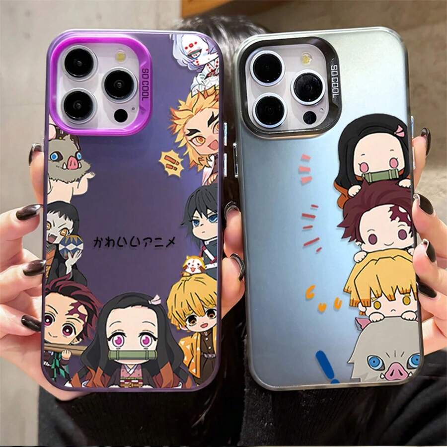 Funda de teléfono Anime Ghost Slayer para PC, funda de teléfono para  17 16 15 14 13 12 11 Pro Max Plus 17 Air 16E X XR XS Max, funda a prueba de golpes, compatible con funda de  17, funda de  17 Pro, funda de  17 Pro Max - 6 - Ver 1