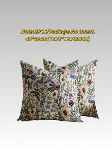 1件/2件装花卉图案装饰抱枕套，四季皆宜，多种颜色、图案和尺寸可选，高密度提花面料枕套（不含枕芯），拉链封口，适合节日派对，可搭配米色沙发靠垫、沙发枕、床枕、客厅、办公室、汽车靠枕，也可作为一份简约柔软的礼物。 - 綠葉向日葵 - 查看 17
