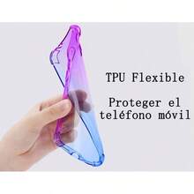 Funda para Nothing Phone 2A Case Uso Rudo, Transparente Colores Degradados Protectora de Cmara Anticada Carcasa BumperPrpura Azul - Teléfono 1 de CMF - Ver 8