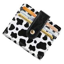 Slim Bifold Wallet RFID Credit Card Wallet Small Cute Card Holder For Women, Cow{"Color_name":"Cow"} - Multicolor7 - View 3