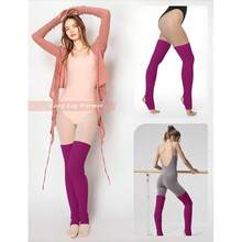 V28 Long Leg Warmer, Women's Men 80s Party Ribbed Knit Dance Sports{"Color_name":"Hole71-DarkMagenta"} - Multicolor22 - View 6