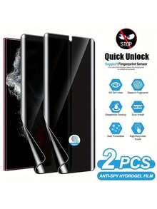 2 opakowania hydrożelowej folii zabezpieczającej prywatność przed szpiegami kompatybilnej z Galaxy Łatwa instalacja Wysokiej rozdzielczości przezroczysta, bez pęcherzyków powietrza, łatwa instalacja Hydrożelowa folia ochronna na ekran (nie szkło hartowane) Prezent na urodziny/Wielkanoc/Dzień Prezydenta/Boże Narodzenie/rodzinę/przyjaciół/chłopaka/dziewczynę Prezent na urodziny, rodzinę, przyjaciół Anty-szpiegowski, folia ochronna na ekran telefonu, akcesoria do telefonu Wodoodporna, odporna na wstrząsy, odporna na upadki, odporna na zarysowania, odporna na odciski palców, pełna osłona