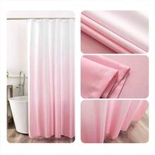 Ombre Pink Shower Curtain Sets For Bathroom Accessories Fabric Polyester Waterproof Modern Shower Curtain Liner With 12 Hooks W72xL72{"Color_name":"Pink","Size_name":"72\"Wx72\"L(Packof1)"} - 多色10 - 查看 7