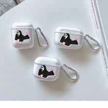 Cute Ghost Earphone Case Compatible With AirPods 4th Gen, Pro, New 2/3, Soft Protective Cover Shell Compatible With Apple Earphones - Clear - View 2