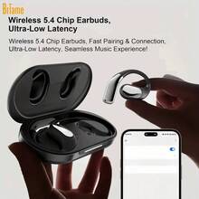 Briame ProSound Wireless Sport Earbuds - Wireless Headphones With LED Display, In-Ear Earphones With Mic, Mini Charging Case, Long-Lasting Battery Life For IPhone Android Devices, Wireless TWS Headphones With Bass Boost, Noise Cancellation & High-Definition Sound - Long-Lasting Battery, Comfortable Fit For Running, Gaming, And Calls - Stylish Design Wireless Headphones, 200mah Battery - màu đen - Xem 3