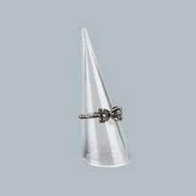 1 pieza/3 piezas Soporte de exhibición de anillos en forma de cono de acrílico, soporte para joyas, accesorio de exhibición de anillos - soporte de exhibición del anillo - Ver 2