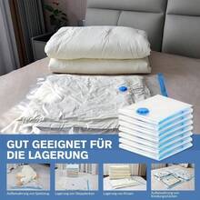 15 Piezas Bolsas de Almacenamiento al Vaco, Bolsas de Vacio con Bomba Manual, Vacuum Storage Bags, Reutilizables Bolsas de Compresin de Ahorro de Espacio para Guardar Edredones, Cobijas, Colchas - 8 - Ver 6